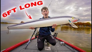 Fishing The Giga Lure Worlds Biggest Lure [upl. by Ahrat]