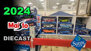 2024 NEW MODELS in ROUND 2 Model Cars at SAMS CLUB  Maisto 118 [upl. by Firooc]