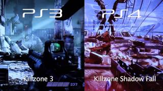 Sony PS3 vs PS4  Killzone Graphics Comparison 1080p cut [upl. by Zacharias252]