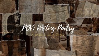 POV  Writing Poetry in the dark [upl. by Lovering]