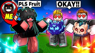 BEGGING For FRUITS As a EGIRL in ROBLOX Blox Fruits [upl. by Sikes145]