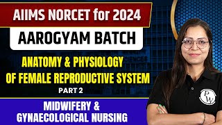 Anatomy amp Physiology of Female Reproductive System  Part 2  AIIMS NOCET 2024 [upl. by Ibed]