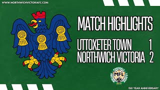 Uttoxeter Town v Northwich Victoria  MFL  10824 [upl. by Kristan]