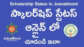 How to check student scholarship status Online in Jnanabhumi Andhra Pradesh [upl. by Gilliam497]