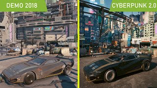 Cyberpunk 2077 2018 Demo vs 20 Update 2023 Ray Tracing Overdrive Graphics Comparison [upl. by Kylander]