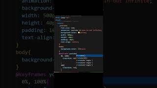 Animated Text in HTML CSS csstutorial animation animatedtext webdesign learncss csswebsite [upl. by Llewkcor]