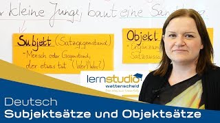 Subjektsätze und Objektsätze  Deutsch Nachhilfe [upl. by Aihsoem]