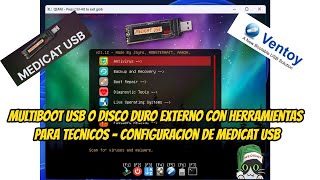 Multiboot Disco Duro Externo  Medicat USB  Ventoy Configuracion [upl. by Nevak229]