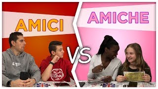 AMICI Vs AMICHE  Differenze e Situazioni divertenti by Lukas Lisa Ceci e Marco [upl. by Lectra]