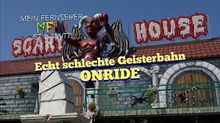 Echt schlechte Geisterbahn  Scary House Hansla Onride Vredener Kirmes 2024 [upl. by Hardman751]