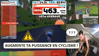 Comment Augmenter sa Puissance à vélo  ZWIFT Ramp test FTP [upl. by Roxanna]