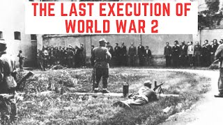 The Last Execution Of World War 2 [upl. by Eeryt]