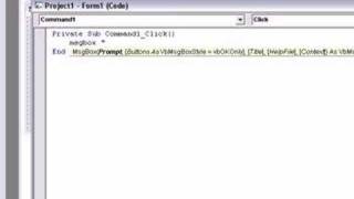 Visual Basic 60 msgbox tutorial [upl. by Kidd721]