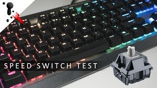 Sound Test Cherry MX Speed Switches Cougar Attack X3 2018 VS Corsair K95 and K70 [upl. by Ytsim396]