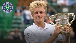 Alejandro Davidovich Fokina v Axel Geller highlights  Wimbledon 2017 boys singles final [upl. by Hairaza]