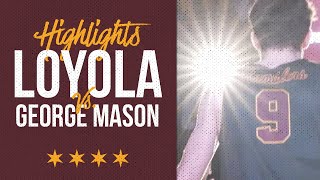 Loyola vs George Mason  Mens Volleyball Highlights [upl. by Nnanaej716]