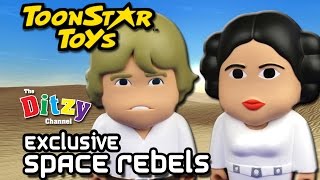 EXCLUSIVE Toonstar Toys Space Rebels STAR WARS Money boxes Leia and Luke by DTSE The Ditzy Channel [upl. by Carree]