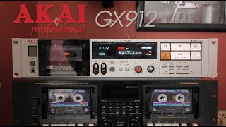 Akai Professional GX912 3 Head Cassette Deck  Unboxing and quick test [upl. by Akirrehs693]