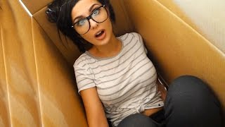 I Mailed Myself In A BOX amp IT WORKED  HUMAN MAIL CHALLENGE [upl. by Jemena952]