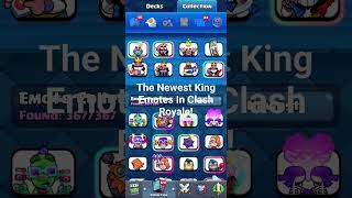 The Newest king Emotes In Clash Royale clashroyale shorts [upl. by Ellednahs]