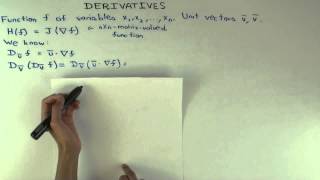 Hessian matrix and secondorder directional derivative [upl. by Ntsuj]