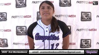 2025 Ava Montesdeoca 35 GPA  Athletic Pitcher and Shortstop Softball Skills Video  Ca Grapettes [upl. by Enuahs]