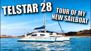 TELSTAR 28 BOAT TOUR my new trailerable trimaran  Ep118 [upl. by Suidualc701]