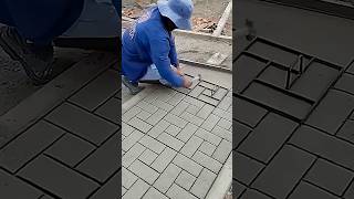 How to make road made of cement like brick [upl. by Odnamla]