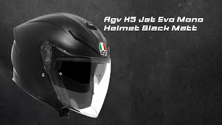 Agv K5 Jet Evo Mono Helmet Black Matt [upl. by Coreen]