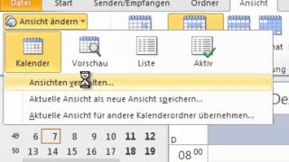 Lektion 42 Ansichten anlegen Feiertage Termine nach Ort  Meine Zeit im Griff mit Outlook [upl. by Nade]