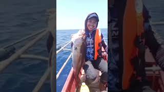 Amberjack 7kg ilovefishing jigging patarbolinao [upl. by Emersen]