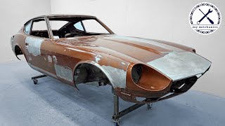 Datsun 240Z Restoration  Final Bodywork Stages Part 3 [upl. by Yorgos]