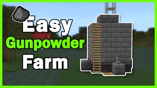 EASY 121 GUNPOWDER FARM for Minecraft Bedrock Edition  for PS4XBOXSwitchPCMCPE  NO CREEPER [upl. by Donna555]