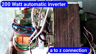 200 watt automatic inverter kaise banaye  200 Watt full automatic inverter kaise banaye [upl. by Siulegroj]