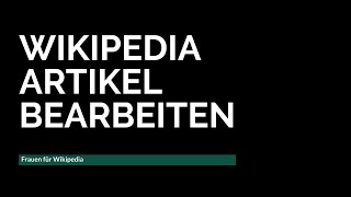 Wikipedia Artikel bearbeiten [upl. by Atteras958]