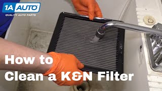 How to Clean KampN Filter [upl. by Atnahc]