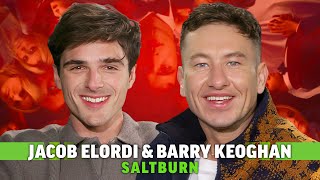 Saltburn Interview Jacob Elordi Calls Barry Keoghan quotPure Electricityquot [upl. by Ymas]