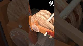 Wooden Door with combination lock 3  3D model of Crosssection door lock Clip 48 [upl. by Okier264]