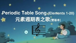 有人唱啦 元素週期表之歌 Periodic Table Song First 20 Elements [upl. by Angelica]