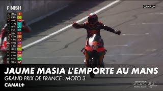 Jaume Masia remporte sa 2ème course de la saison   Grand Prix de France  Moto 3 [upl. by Aihsyn198]