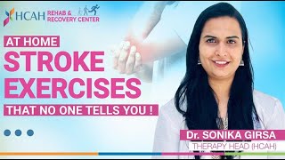 Stroke Exercises at Home Improve ELBOW Posture Guided by Dr Sonika  HCAH [upl. by Dragoon]