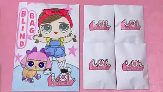 ♡ Paper DIY ♡ LOL Surprise blind bag unboxing ASMR [upl. by Leuas]