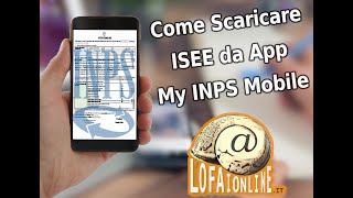 Come Scaricare lattestazione ISEE dallapp INPS Mobile [upl. by Rothschild]