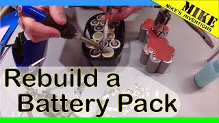 Rebuilding an 18 volt DeWalt Battery Pack [upl. by Sevein]