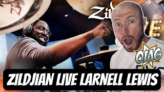 Drummer Reacts To  LARNELL LEWIS ON ZILDJIAN LIVE FIRST TIME HEARING [upl. by Dona]