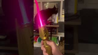 Hacksmith Industries Mini Saber hacksmith lightsaber cat blackcat starwars cat purr purrr [upl. by Nnyloj395]