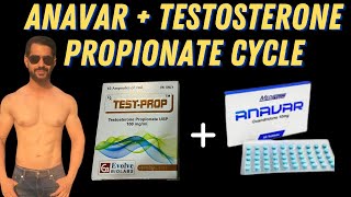 Testosterone propionate  Anavar steroid cycle for Beginners for muscle building [upl. by Arotal]