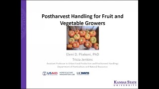 Postharvest Handling for Fruit and Vegetable Growers [upl. by Dahlstrom279]