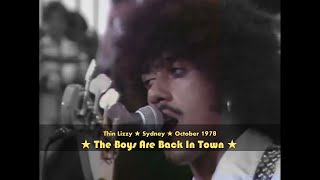 Thin Lizzy  The Boys Are Back In Town ★ HD ★ Better Quality  Live  Sydney Opera House  1978 [upl. by Fredericka]