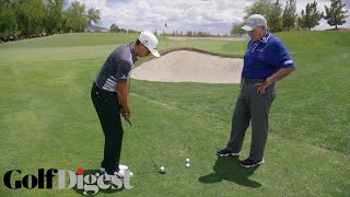 Rickie Fowler on How To Hit a Chip Shot Over a Bunker  Butch Harmon Golf Lessons  Golf Digest [upl. by Ruffin]